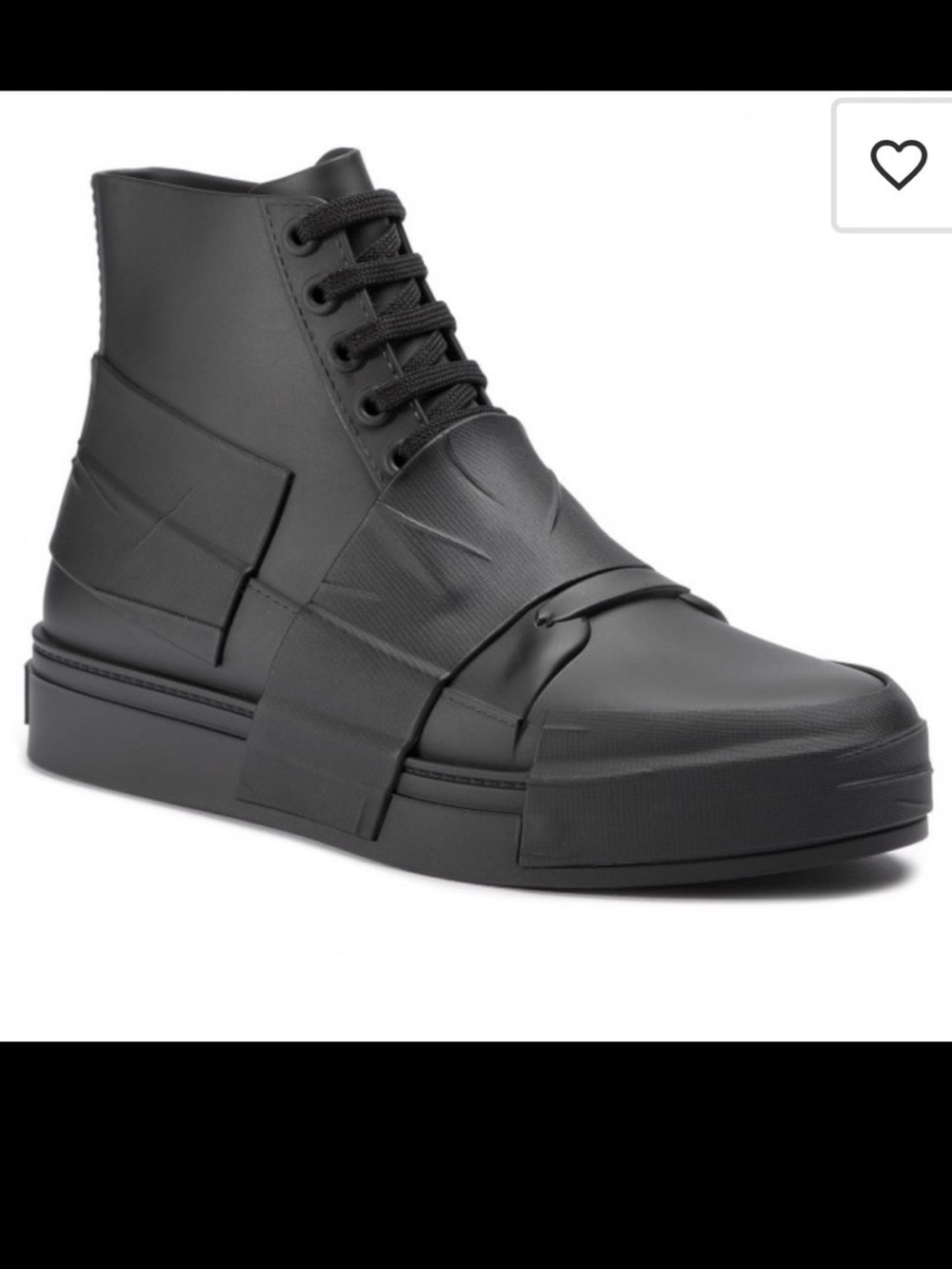 Melissa Black Crew High Top Sneakers